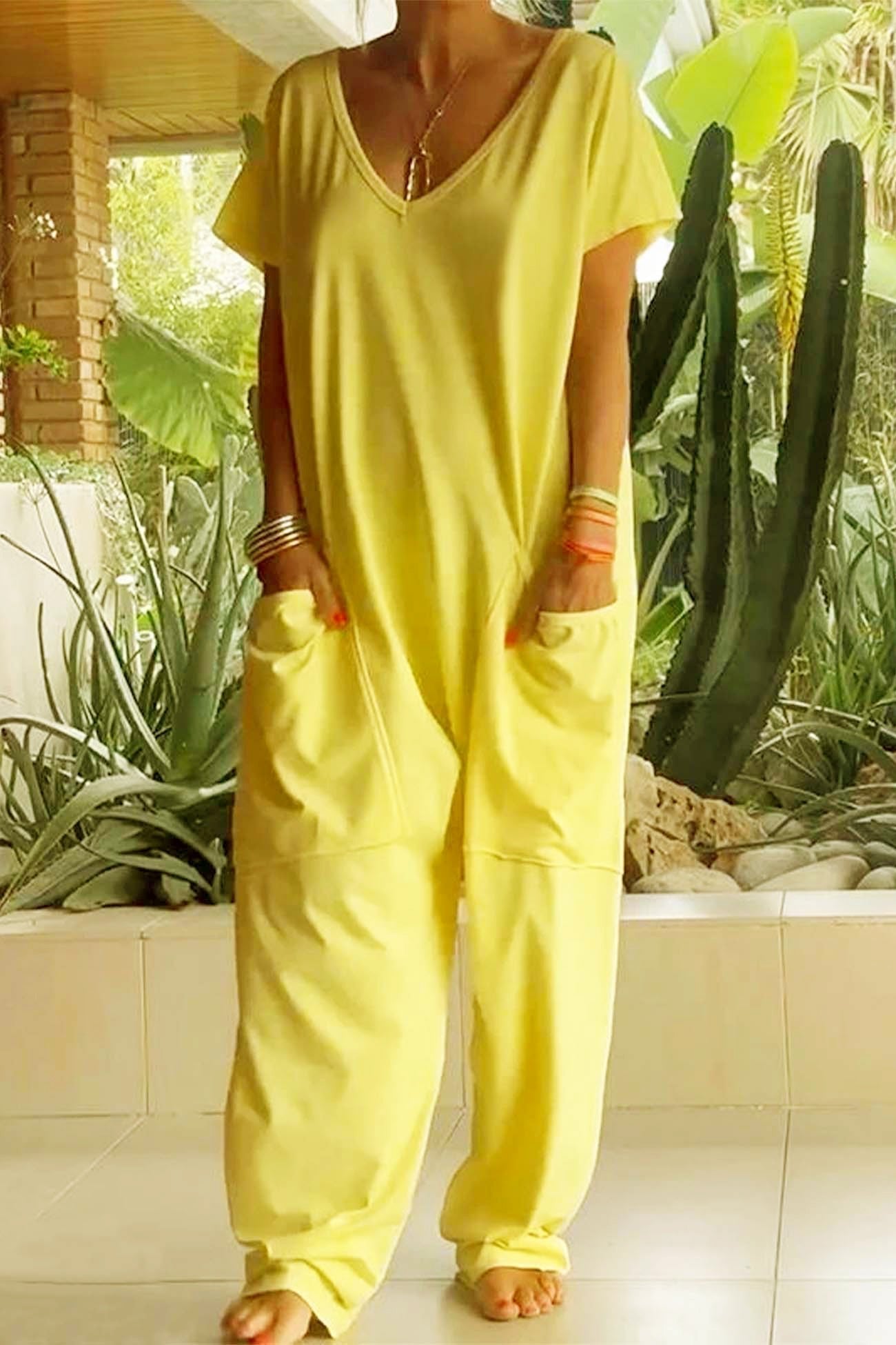 Wide Leg Jumpsuit Women Relaxed Fit Casual Summer