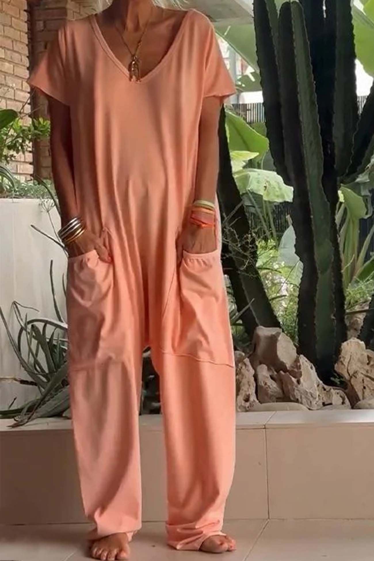 Wide Leg Jumpsuit Women Relaxed Fit Casual Summer
