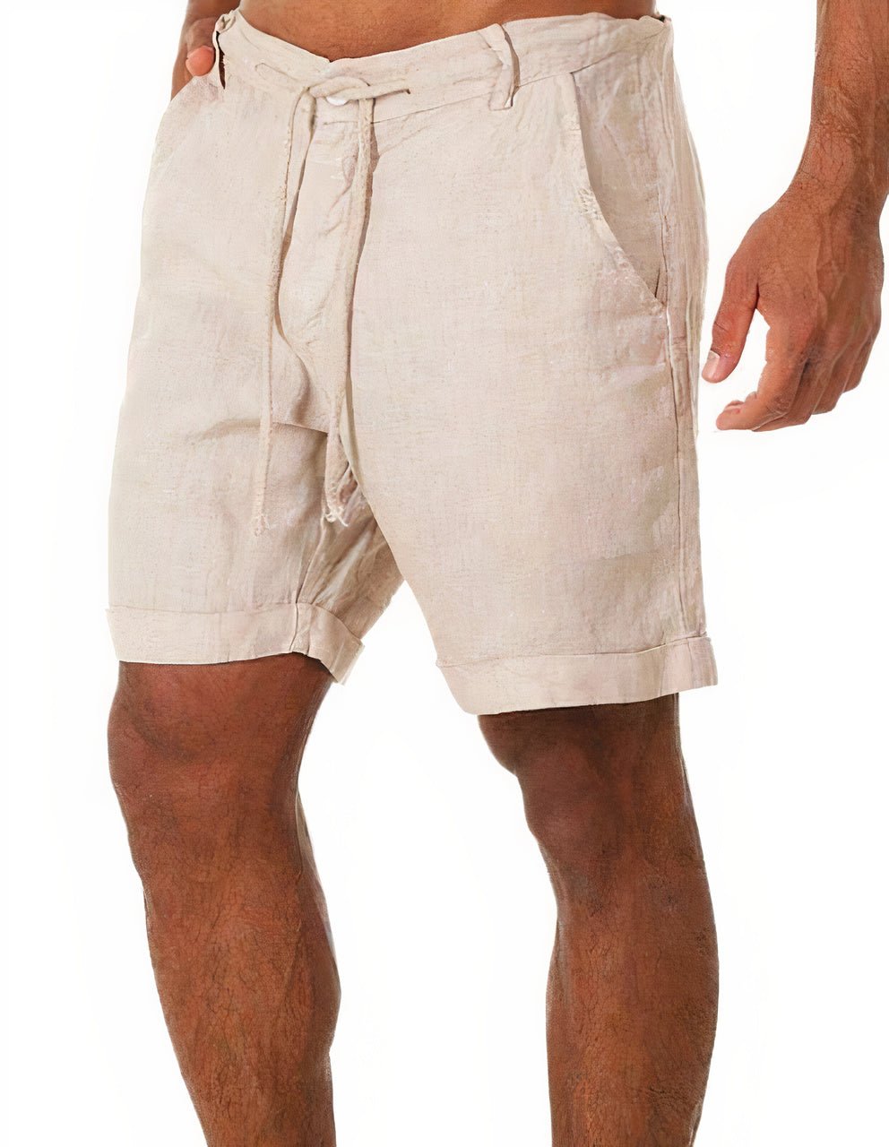 Cuffed Shorts Men Relaxed Fit Casual Summer