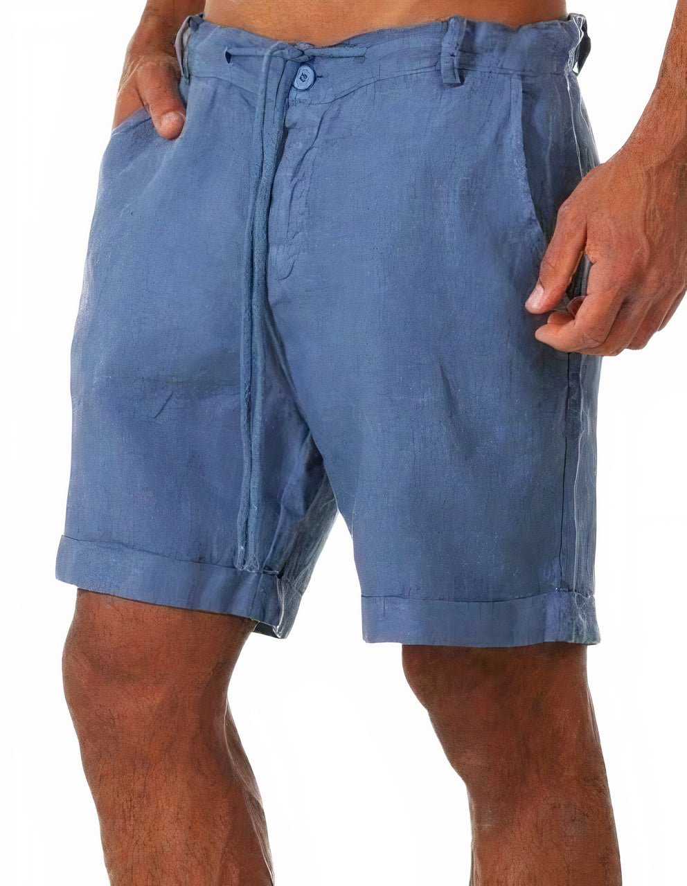 Cuffed Shorts Men Relaxed Fit Casual Summer
