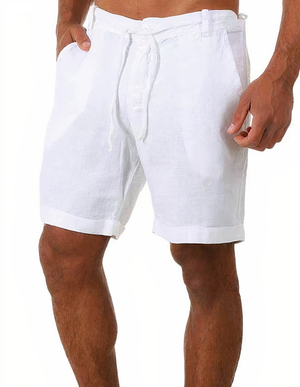 Cuffed Shorts Men Relaxed Fit Casual Summer
