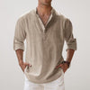 Long Sleeve Shirt Men Relaxed Fit Casual Summer