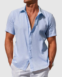 Short Sleeve Shirt Men Relaxed Fit Casual Summer