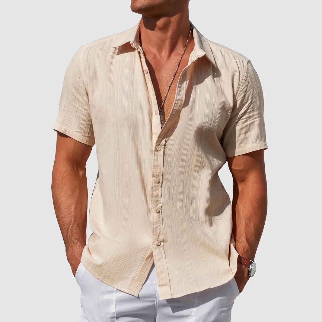 Short Sleeve Shirt Men Relaxed Fit Casual Summer