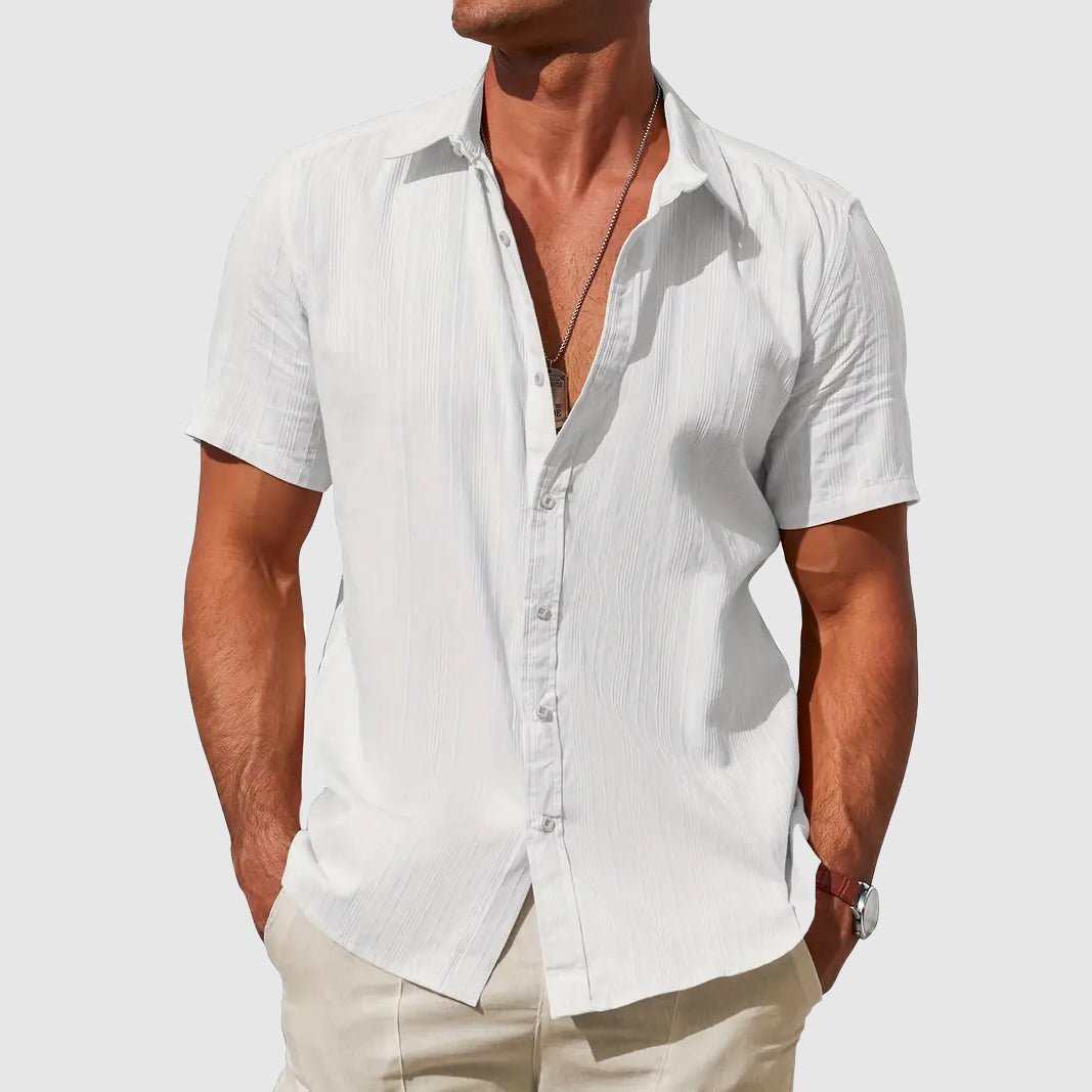 Short Sleeve Shirt Men Relaxed Fit Casual Summer