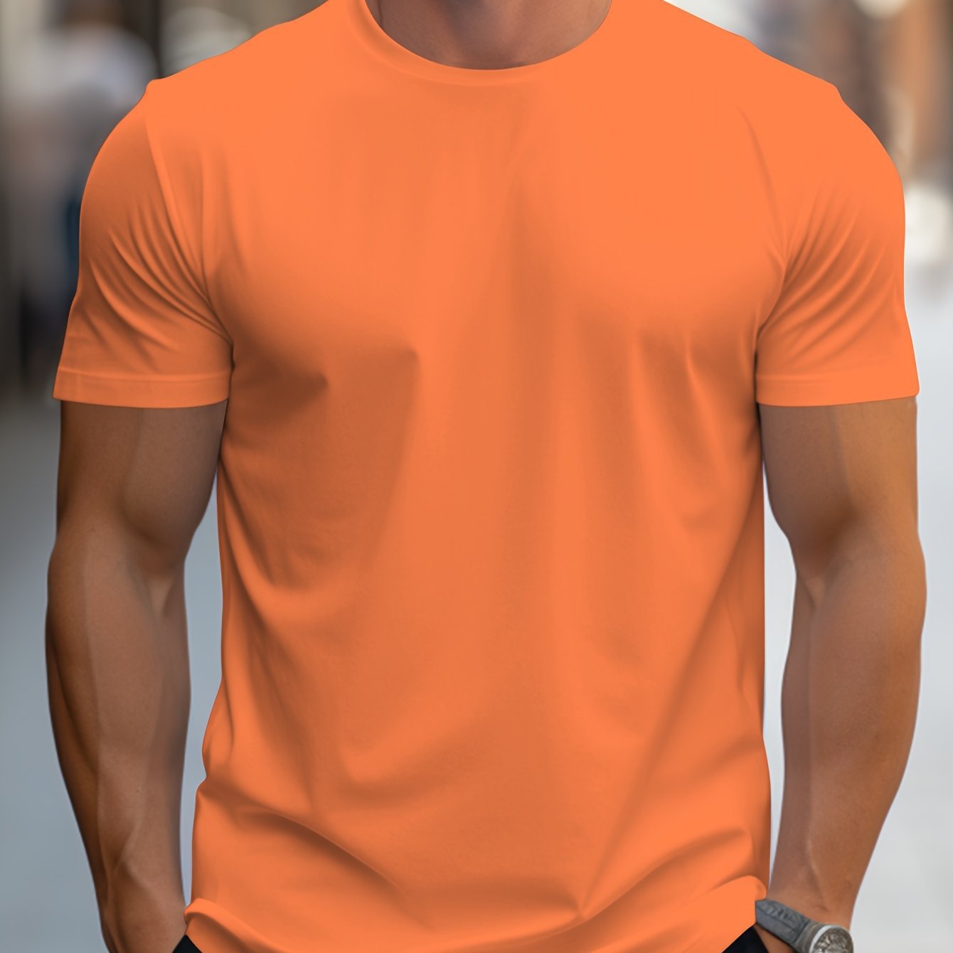 Basic T-Shirt Men Regular Fit Casual Everyday