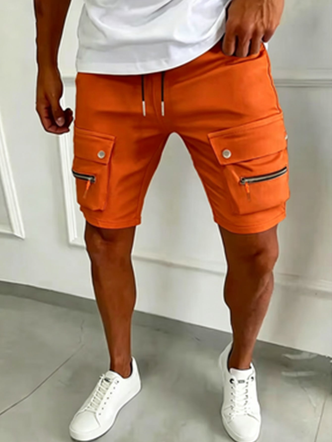 Utility Shorts Men Sporty Fit Casual