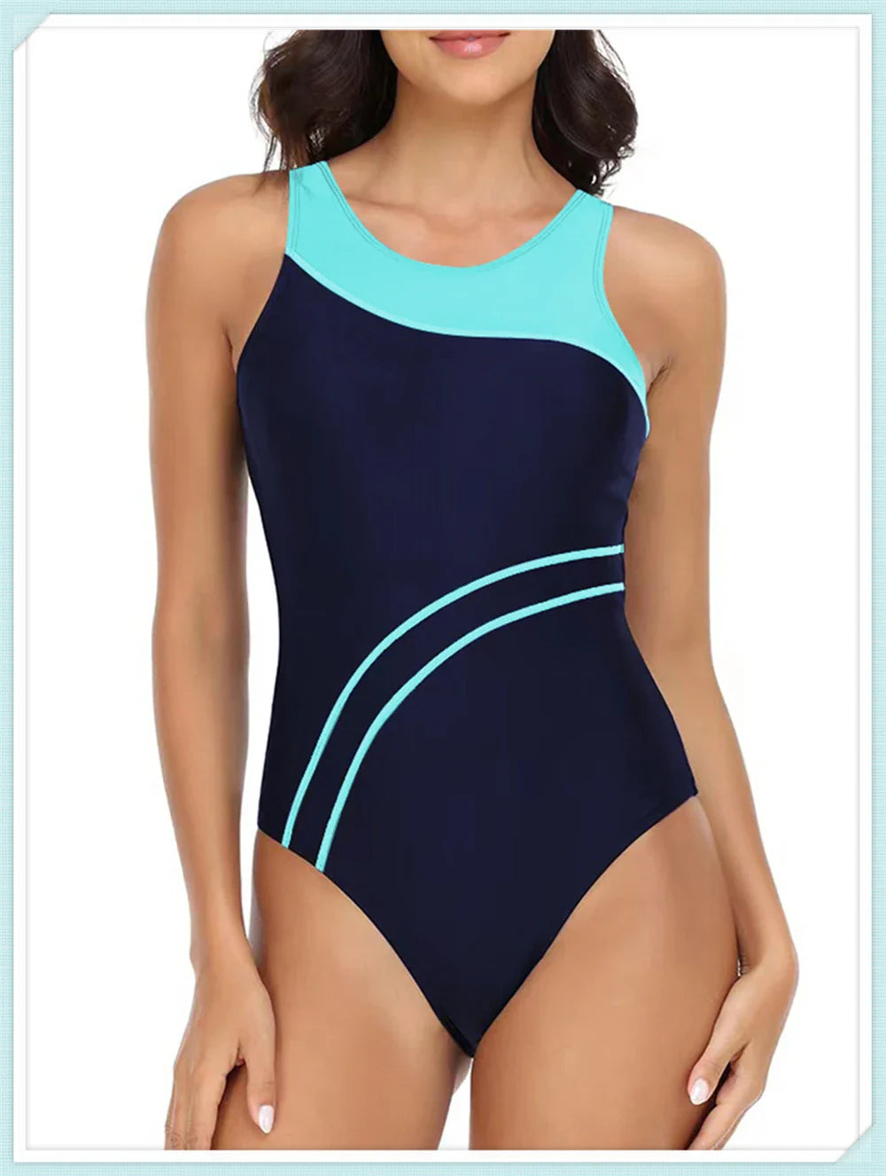 One-Piece Swimsuit Women Sporty Regular Fit Sport Summer