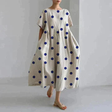 Casual Floral Dress Women Relaxed Fit Summer