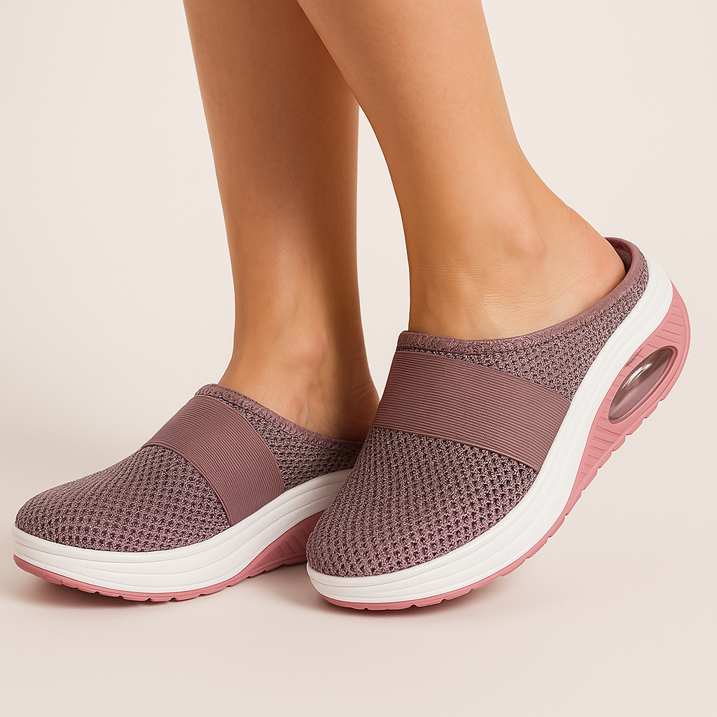 Breathable Mesh Women Casual Shoes Cushioned Sole Comfortable