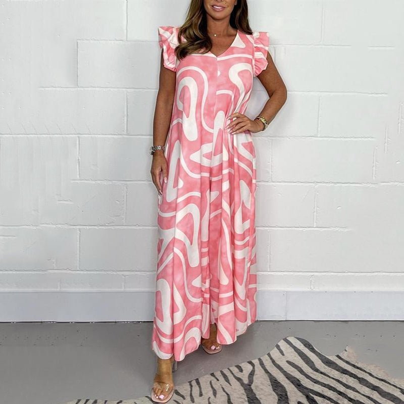Sleeveless Maxi Jumpsuit Women Relaxed Fit Casual Summer