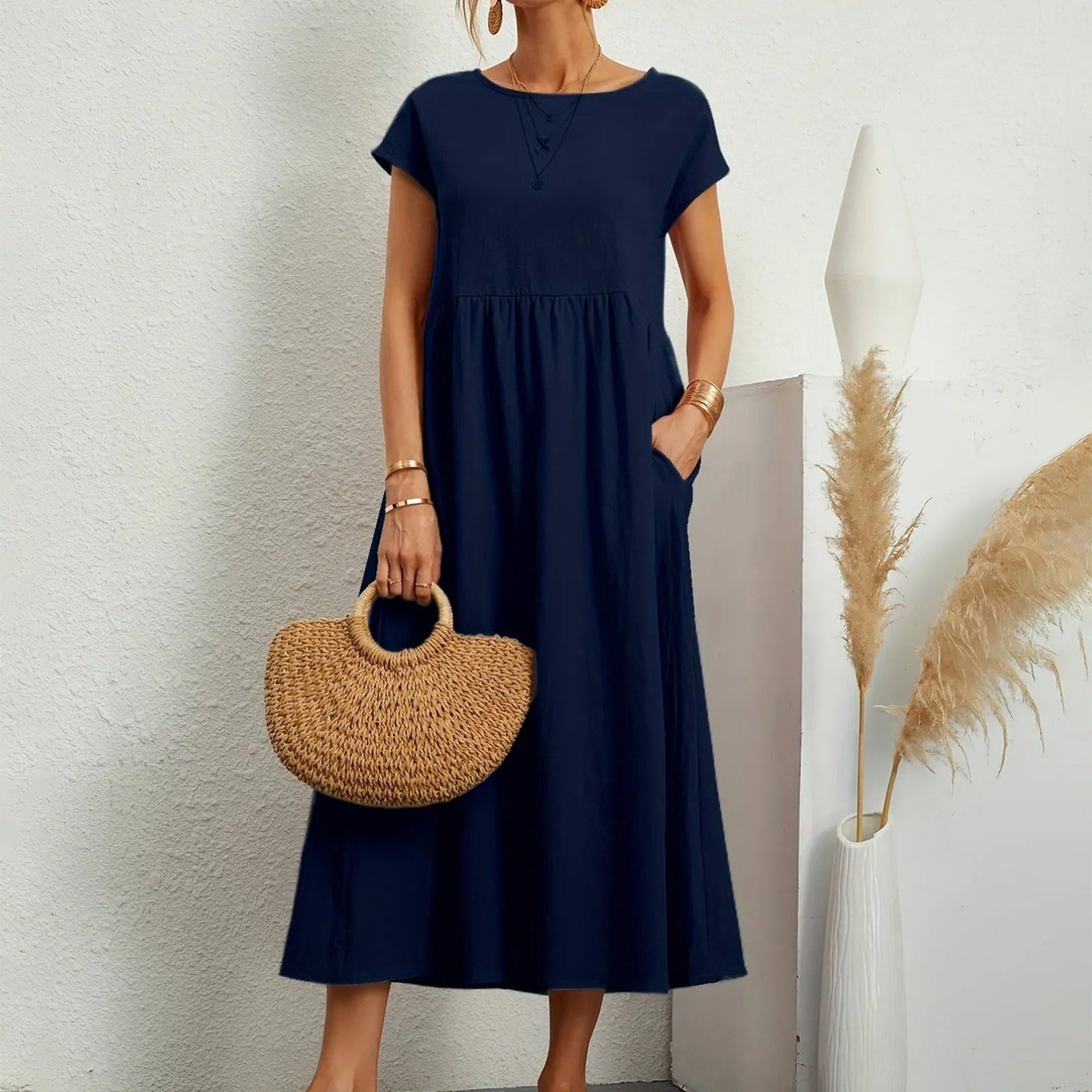 Elegant Dress Women Slim Fit Casual Evening