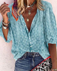 Summer Blouse Women Comfortable Fit Casual Elegant