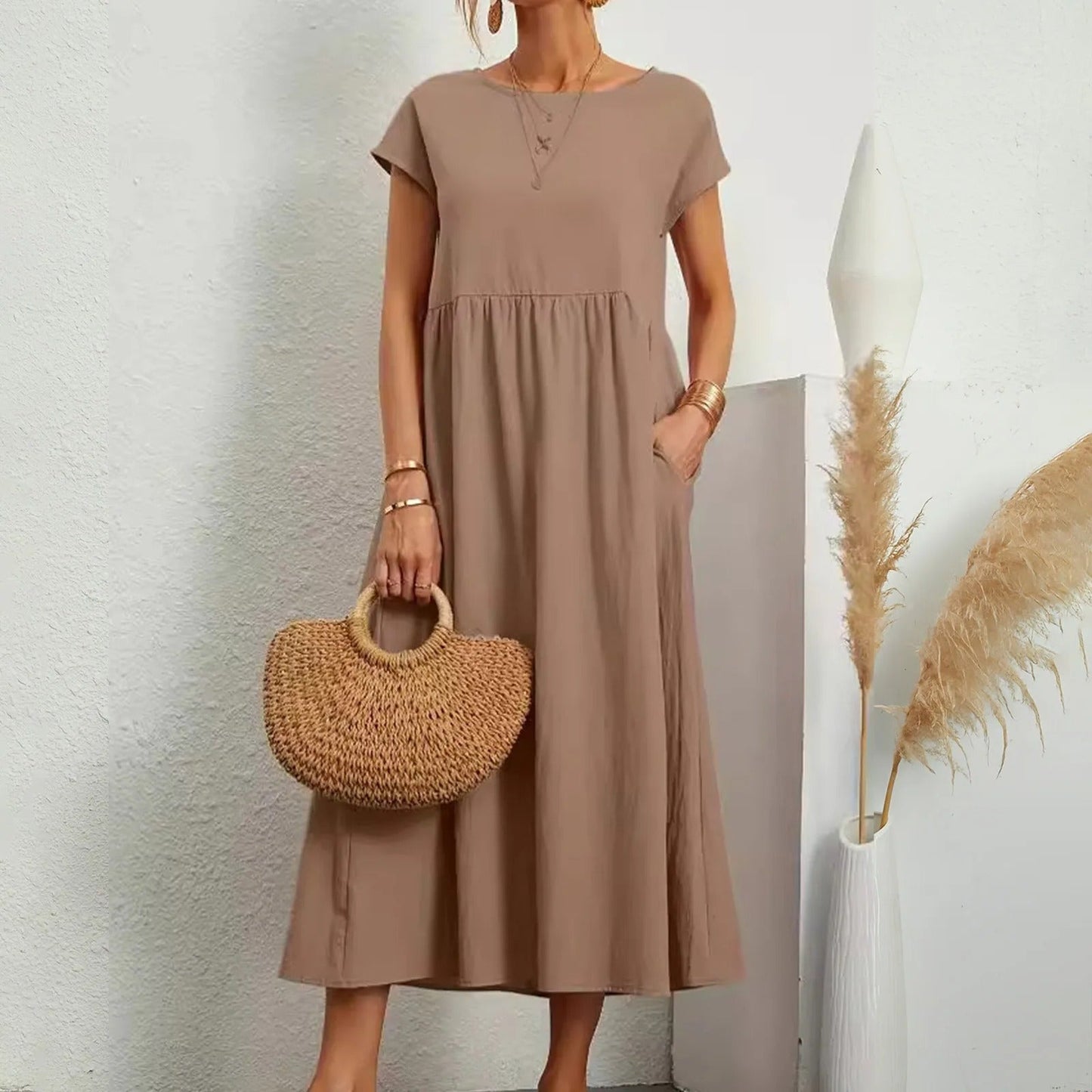Elegant Dress Women Slim Fit Casual Evening