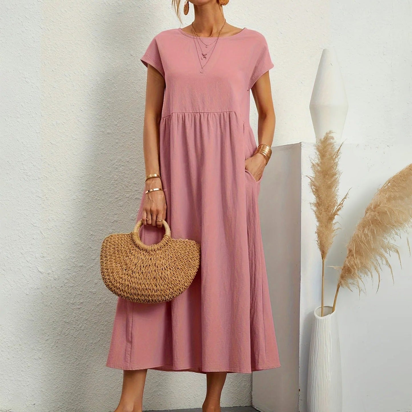 Elegant Dress Women Slim Fit Casual Evening