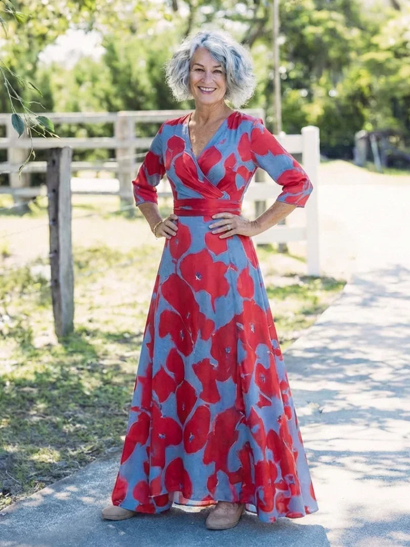 Maxi Dress Women Regular Fit Casual Evening