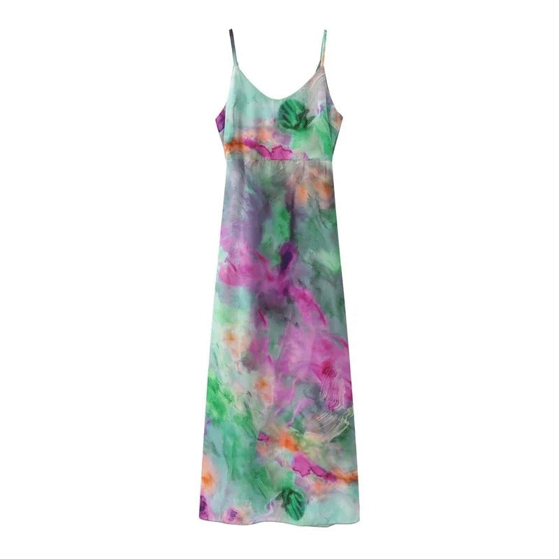 Maxi Dress Women Regular Fit Casual Elegant with Detachable Scarf