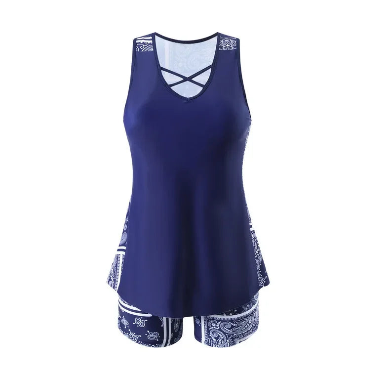 Two-Piece Swimsuit Women Loose Fit Sport Summer