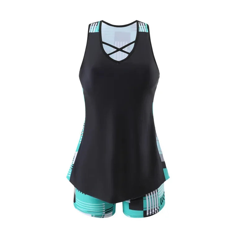 Two-Piece Swimsuit Women Loose Fit Sport Summer