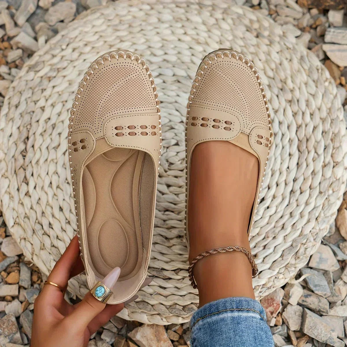 Slip-On Ballerina Shoes Women Regular Fit Casual