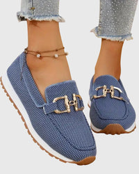 Loafers Women Regular Fit Casual with Buckle Detail
