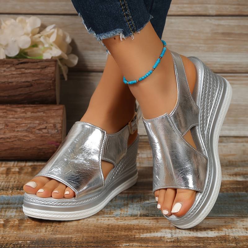 Wedge Sandals Women Casual Summer Platform Ankle Strap