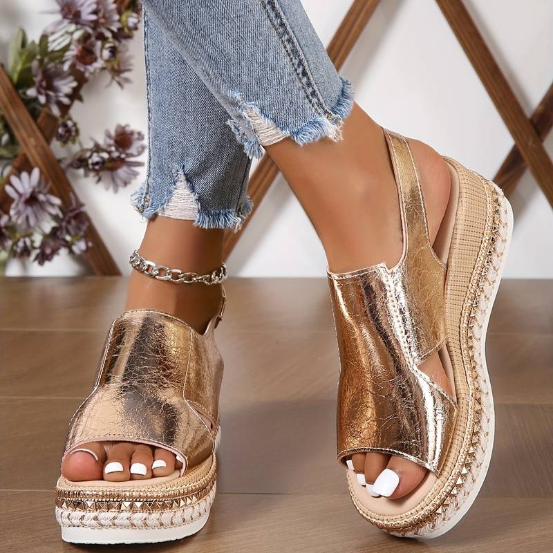 Wedge Sandals Women Casual Summer Platform Ankle Strap