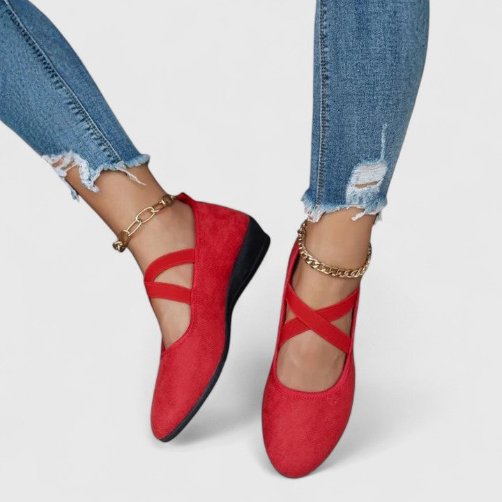 Ballerina Shoes Women Regular Fit Leisure with Wedge Heel