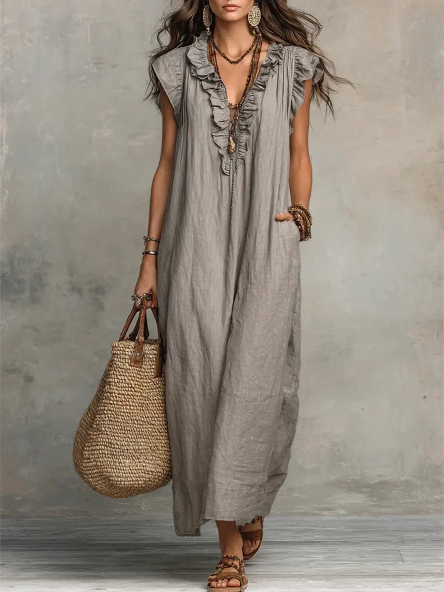 Maxi Dress Women Relaxed Fit Casual Boho Summer