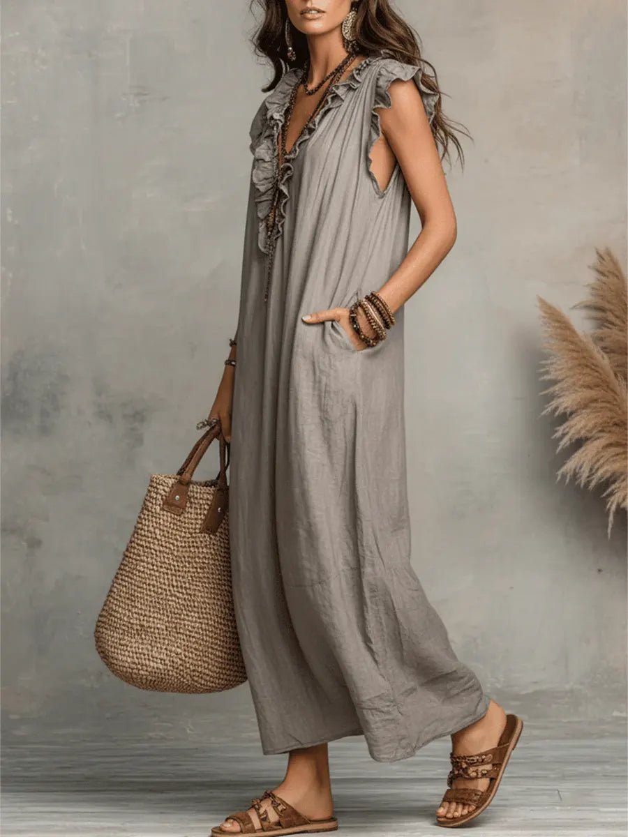 Maxi Dress Women Relaxed Fit Casual Boho Summer