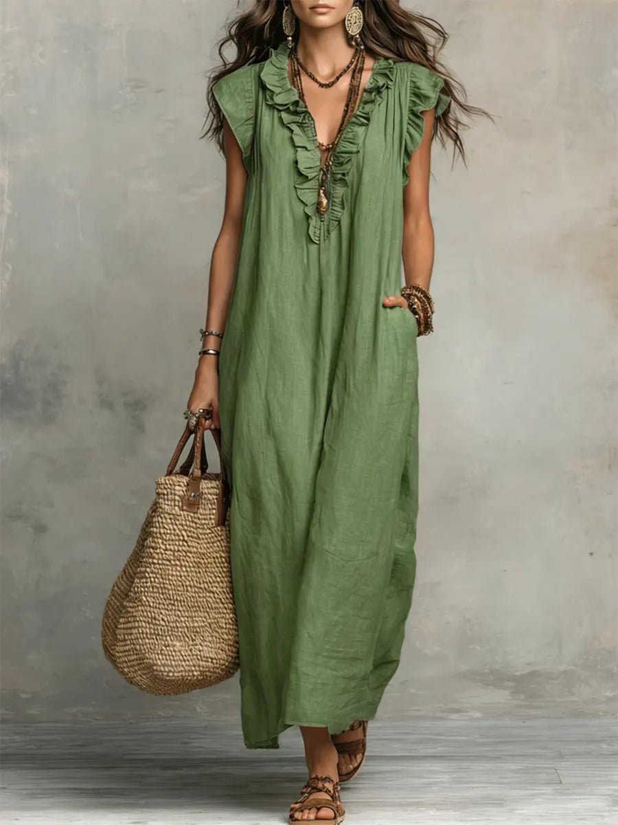 Maxi Dress Women Relaxed Fit Casual Boho Summer