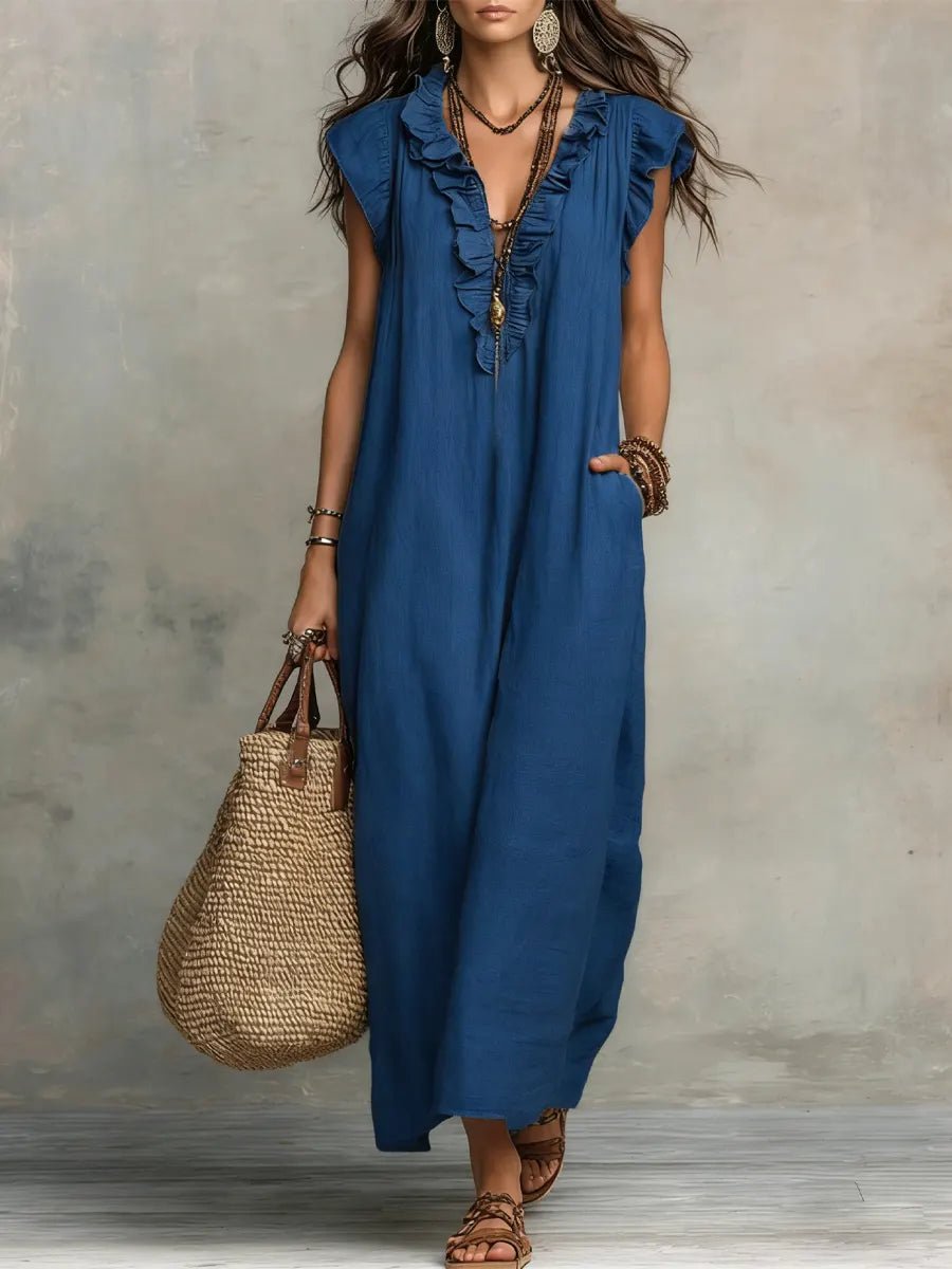 Maxi Dress Women Relaxed Fit Casual Boho Summer
