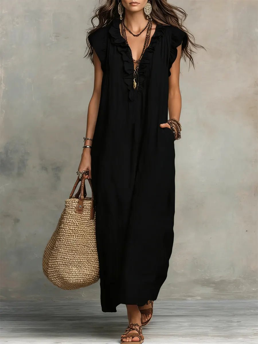 Maxi Dress Women Relaxed Fit Casual Boho Summer