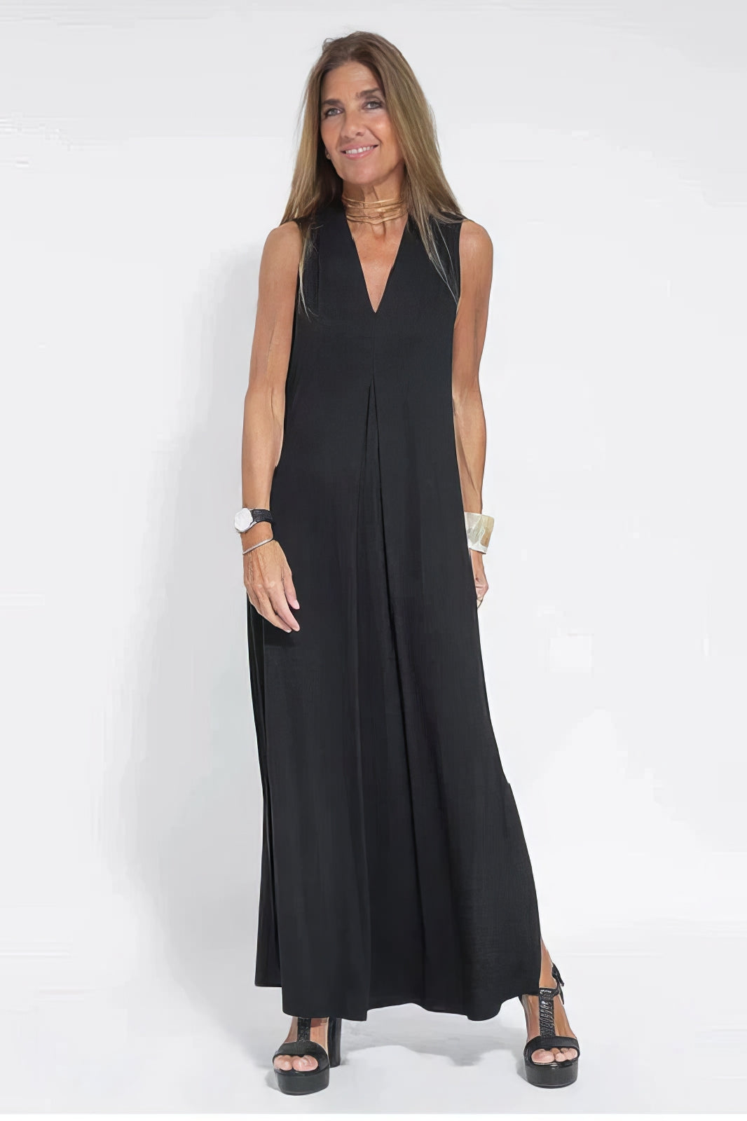 Long Dress Women Regular Fit Casual Elegant