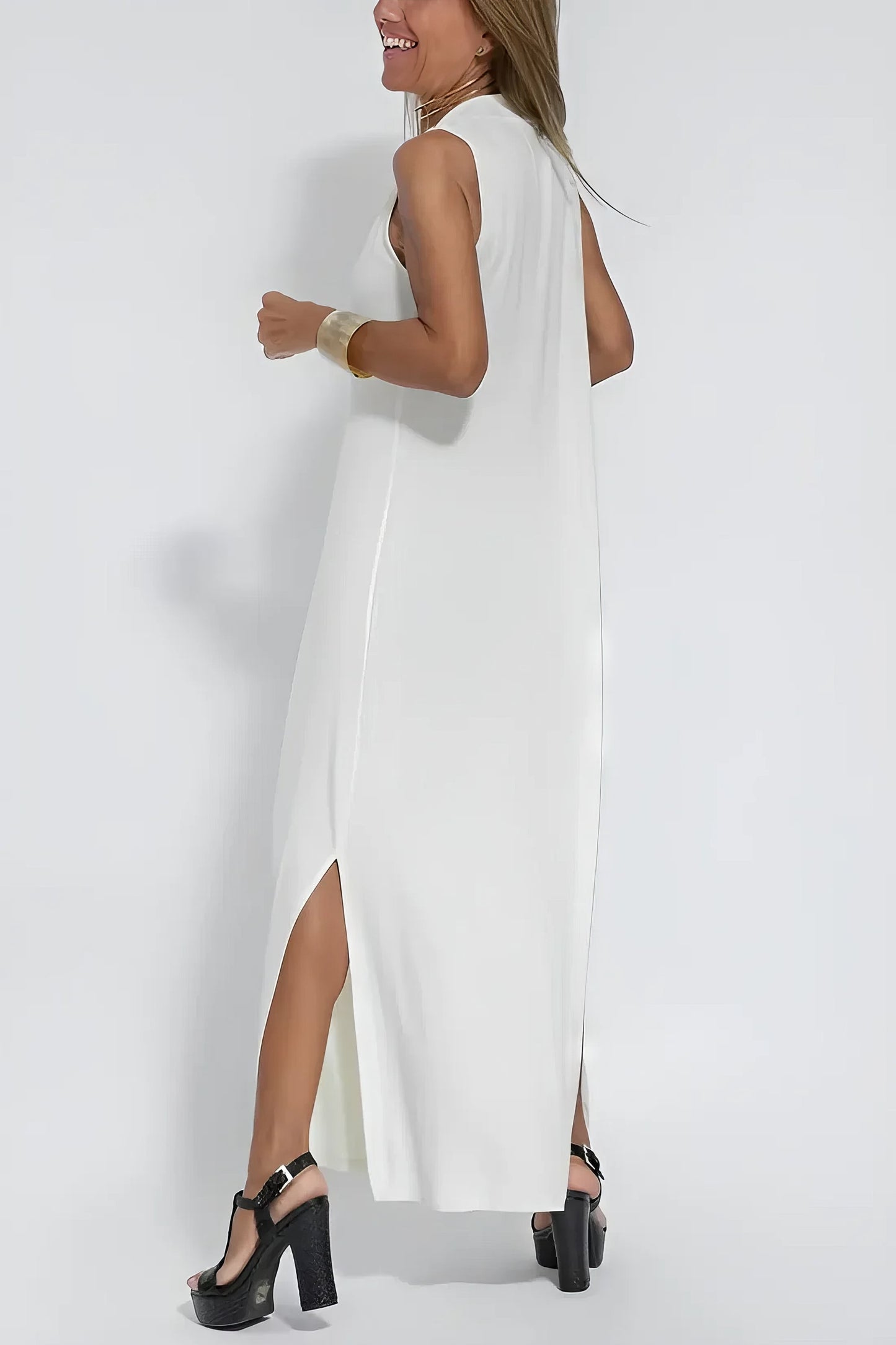 Long Dress Women Regular Fit Casual Elegant
