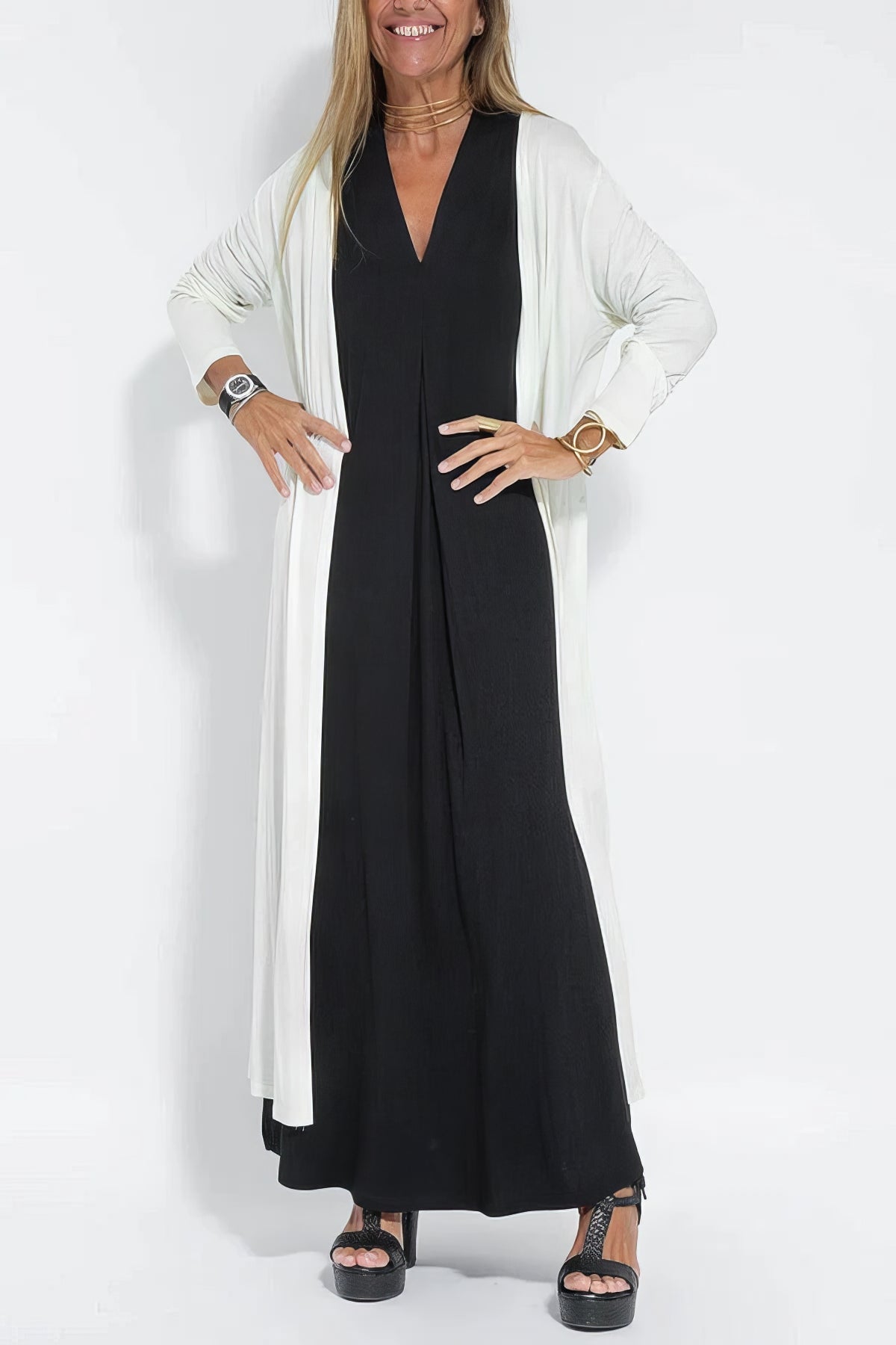 Long Dress Women Regular Fit Casual Elegant