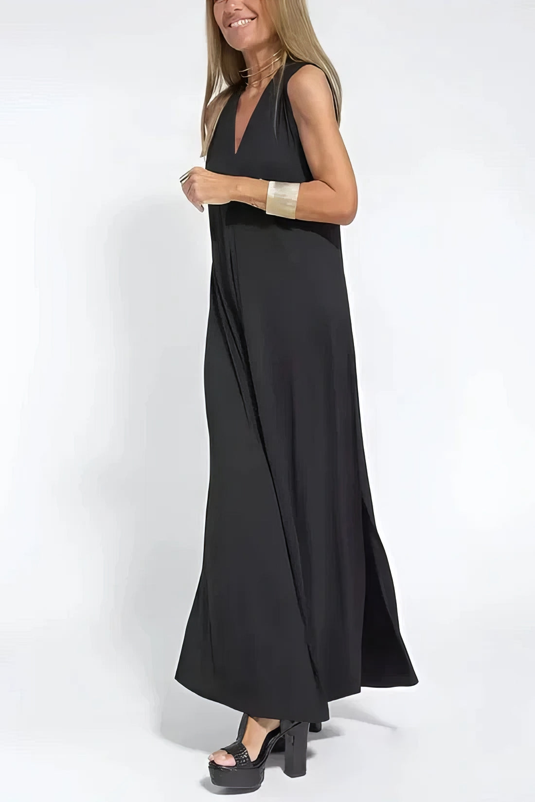 Long Dress Women Regular Fit Casual Elegant