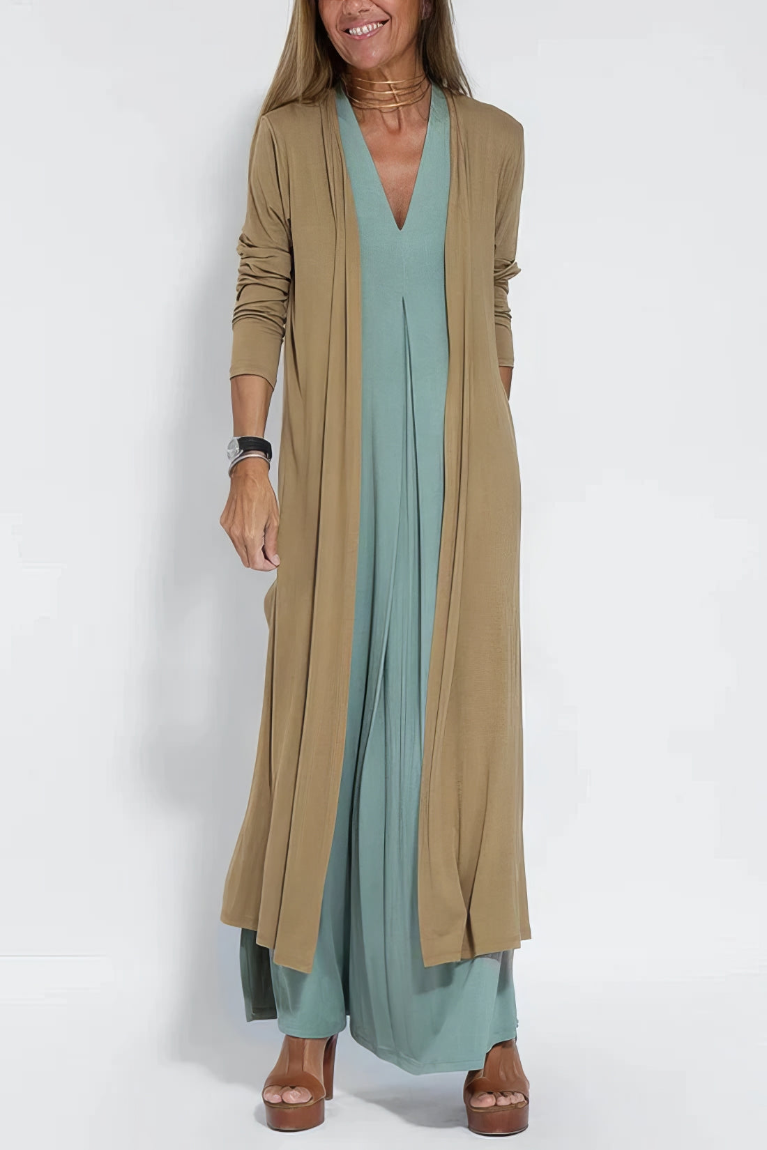 Long Dress Women Regular Fit Casual Elegant