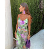Maxi Dress Women Regular Fit Casual Elegant with Detachable Scarf